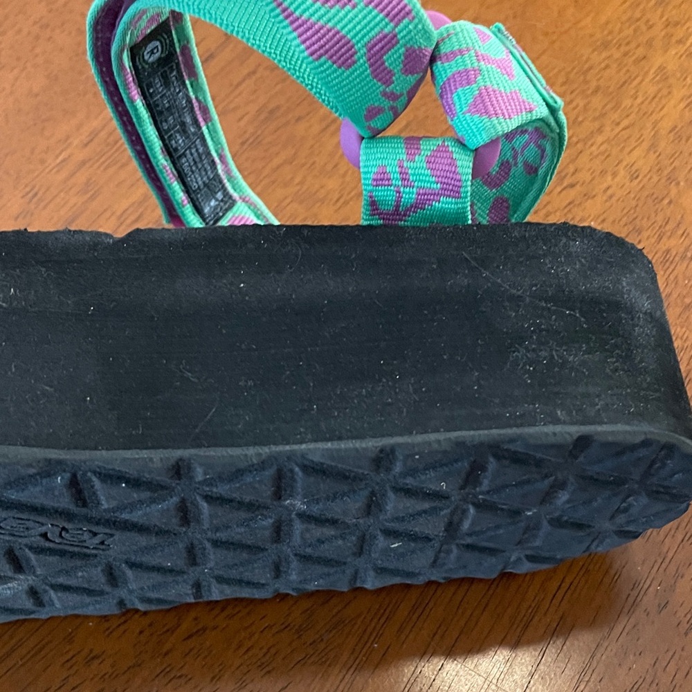 Teva Women's Sandals - Pink and Green - Picture 3 of 4